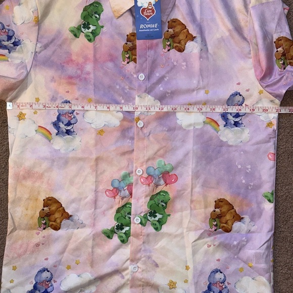 Care Bear button up shirt size M - Picture 9 of 17